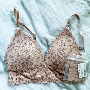 Lace Plunge Nursing Bralette